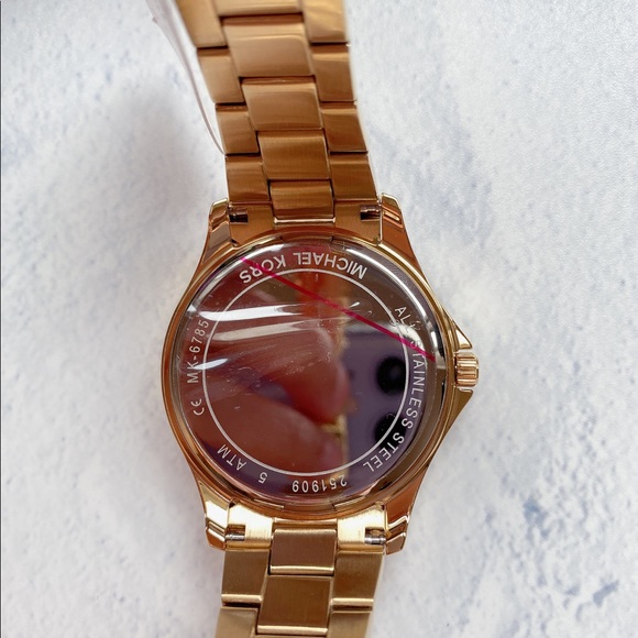 Michael Kors Riley Gold Tone Watch - Picture 2 of 7